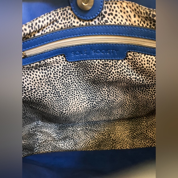 Sole Society Blue Laptop Tote NEW - Picture 8 of 9